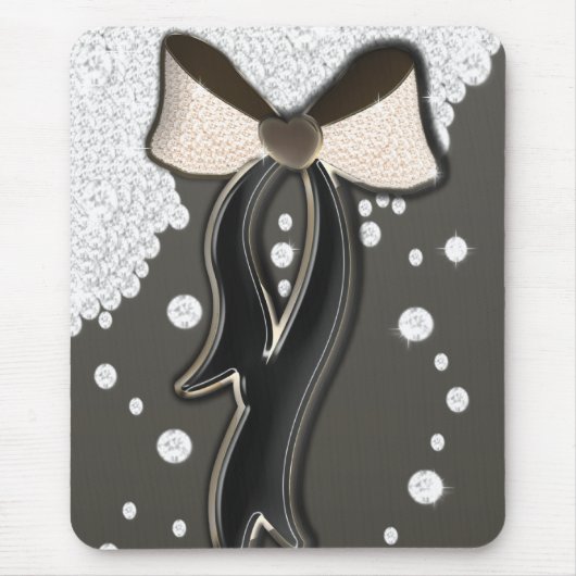 Mooie draaiende zachte roze en chocoladeboeg muismat (Voorkant)