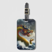 Mooie Draak Bagagelabel (Voorkant (verticaal))
