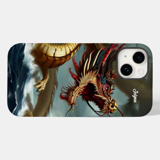 Mooie draak Case-Mate iPhone case (Achterkant (horizontaal))