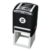 Mooie draak en bloemen zelfinktende stempel (Product)