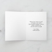 Mooie draak met elegante kroon Dank u Kaart (Binnen)