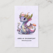 Mooie draak met elegante kroon visitekaartje (Voorkant)