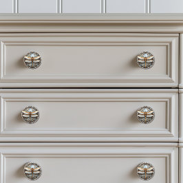 Mooie Dragonfly Pareltjes Gouden Moeder van Pearl Keramische Knop