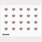 Mooie Dragonfly Ronde Sticker (Vel)