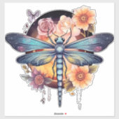 Mooie Dragonfly Sticker (Vel)
