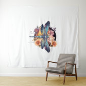 Mooie Dragonfly Wandkleed (In Situ (horizontaal))