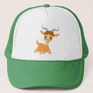 Mooie Dravende Cartoon Geiten Hoed Trucker Pet