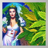 Mooie Dreamweaver Weed Goddess Poster (Voorkant)