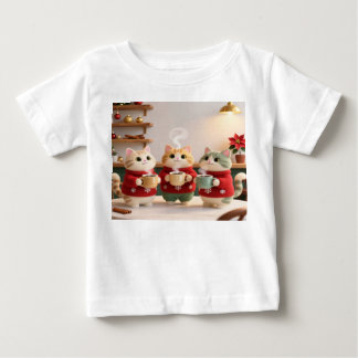 Mooie Drie Katten Baby Jersey T-Shirt