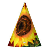 Mooie drie zonnebloemen - gemanipuleerde kunstschi feesthoedjes (Links)