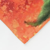 Mooie drie zonnebloemen - gemigreerde schilderkuns fleece deken (Hoek)