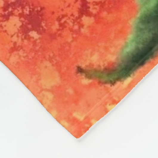 Mooie drie zonnebloemen - gemigreerde schilderkuns fleece deken (Hoek)