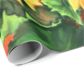 Mooie drie zonnebloemen inpakpapier (Rol Hoek)