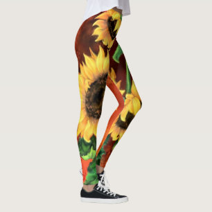 Mooie drie zonnebloemen - Migned Art Painting Leggings