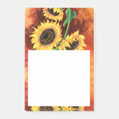Mooie drie zonnebloemen - Migned Art Painting - Post-it® Notes (Voorkant)