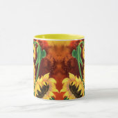 Mooie drie zonnebloemen - Migned Painting Art - Mok (Midden)