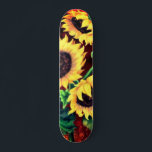 Mooie drie zonnebloemen - Migned Painting Art Persoonlijk Skateboard<br><div class="desc">Mooie drie zonnebloemen</div>