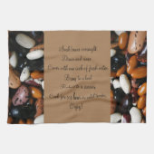 Mooie droge bonen, kookrecept thuis theedoek (Horizontaal)