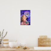 Mooie Dromende Meisjes Poster (Keuken)