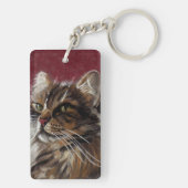 Mooie dromer - Maine Coon Cat Sleutelhanger (achterkant)
