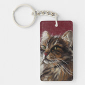 Mooie dromer - Maine Coon Cat Sleutelhanger (Voorkant)