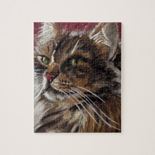 Mooie dromer - Maine Coon Kat Puzzel Legpuzzel (Verticaal)