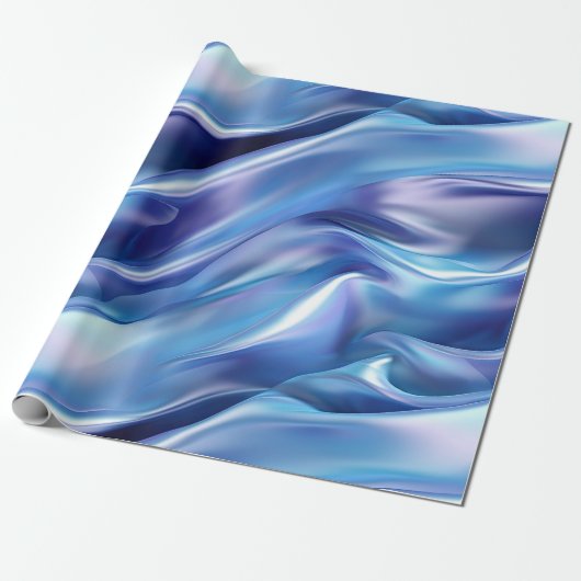 Mooie Dromerige Blauwe Paarse Bruiloftsuitnodiging Cadeaupapier (Uitgerold)