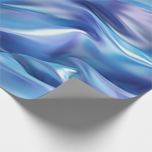 Mooie Dromerige Blauwe Paarse Bruiloftsuitnodiging Cadeaupapier (Hoek)