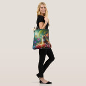 Mooie dromerige vlinders & Kat Tote Bag (Op model)