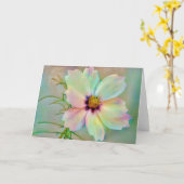 Mooie droomflankerende kunstenkaart kaart (Gele Bloem)