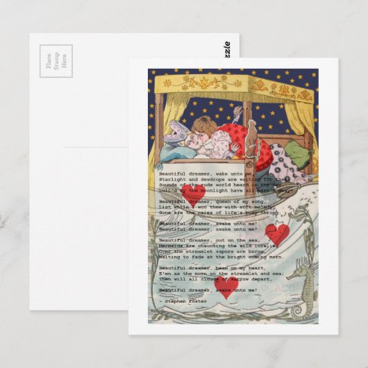 Mooie droomwenteling briefkaart (Voorkant / Achterkant)