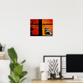 Mooie duif poster (Thuiskantoor)