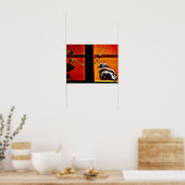 Mooie duif poster (Keuken)