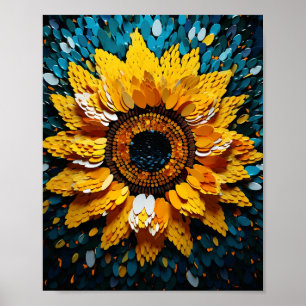 Mooie Duin Zonnebloem Poster