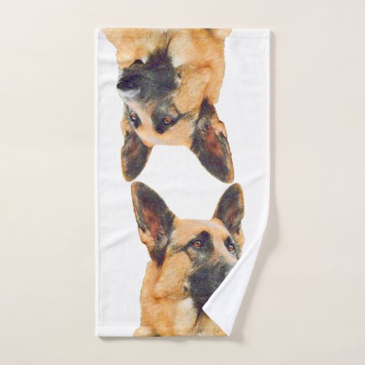 Mooie Duitse foto van Shepherd Bad Handdoek (Handdoek)