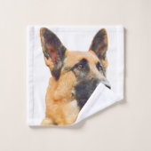 Mooie Duitse foto van Shepherd Bad Handdoek (Wasdoekje)