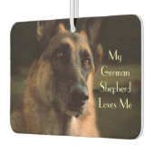 Mooie Duitse herder auto luchtverfrisser (Links)