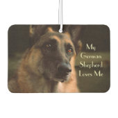 Mooie Duitse herder auto luchtverfrisser (Voorkant)