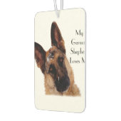 Mooie Duitse herder auto luchtverfrisser (Links)