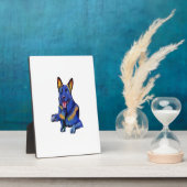 Mooie Duitse herder - Cute Dog Laying Down Fotoplaat (Zijkant)