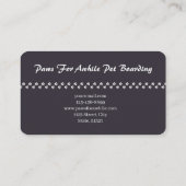 Mooie Duitse herder die zich laat ophouden Visitekaartje (Achterkant)