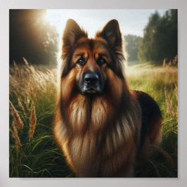 Mooie Duitse herder hond Poster