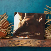 Mooie Duitse Herder Huisdier Herdenkingsplaque Fotoplaat (Zijkant)