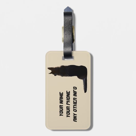 Mooie Duitse herderhond Bagagelabel (Achterkant verticaal)