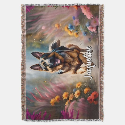 Mooie Duitse herderhond Deken (Voorkant Verticaal)