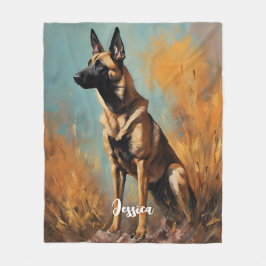 Mooie Duitse Malinois Fleece Deken