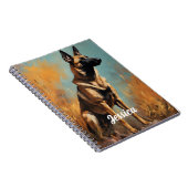 Mooie Duitse Malinois Notitieboek (Rechterzijde)