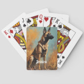 Mooie Duitse Malinois Pokerkaarten (Achterkant)