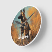 Mooie Duitse Malinois Ronde Klok (Hoek)