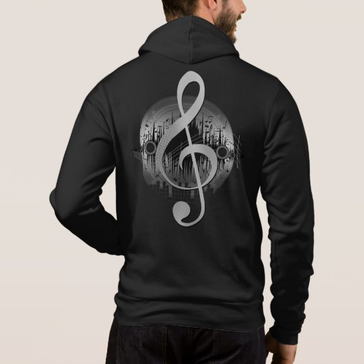 Mooie dun - zilver hoodie (Achterkant)